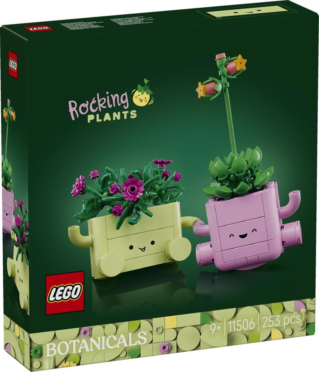 LEGO Botanicals Schaukelnde Pflanzen - Set mit Kunstblumen - mit 2 Kunstpflanzen & 2 pastellfarbenen