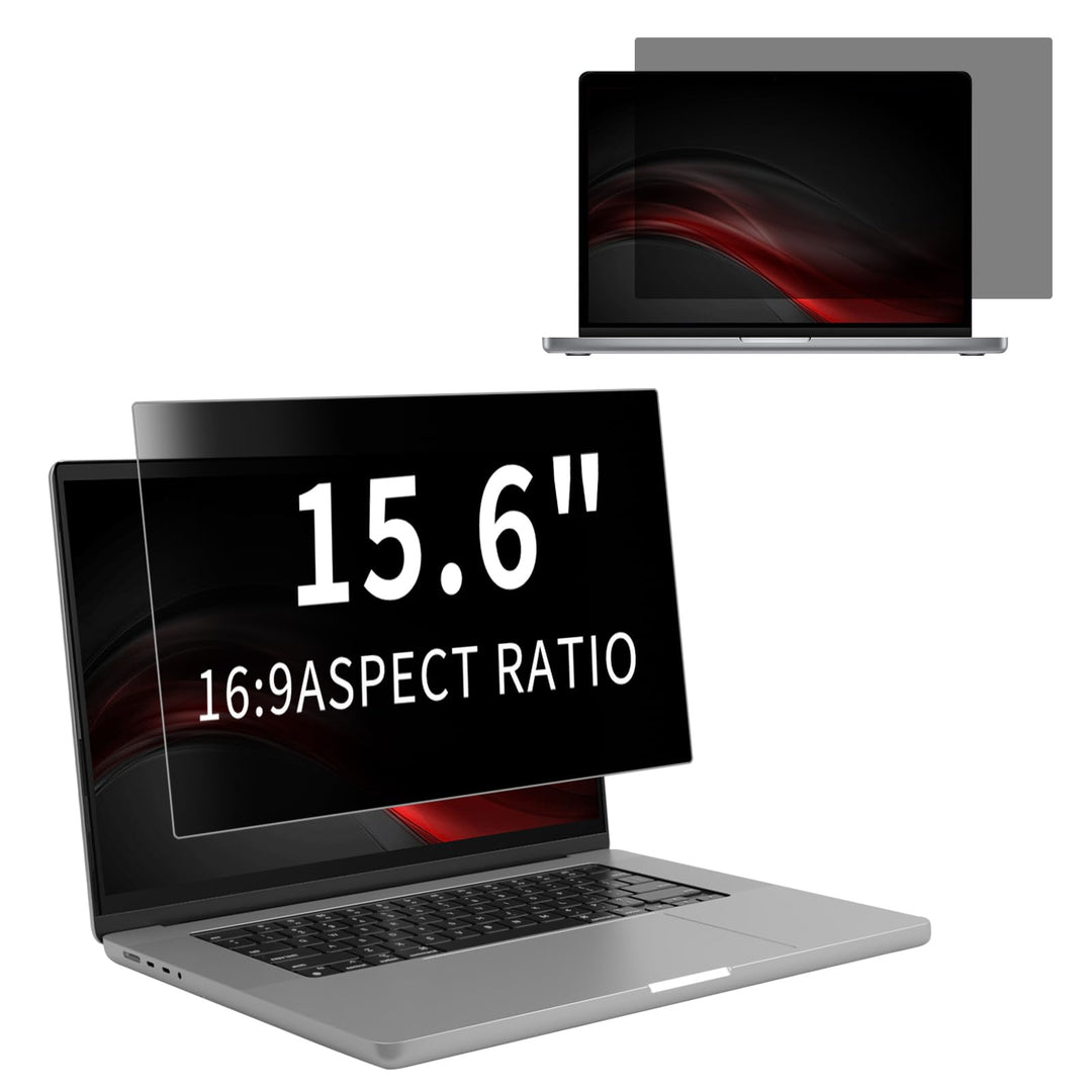 Laptop Monitor Blickschutzfilter für 15.6 Zoll 16:9, Abnehmbar Anti Glare, Anti Blaulicht, Laptop Pr