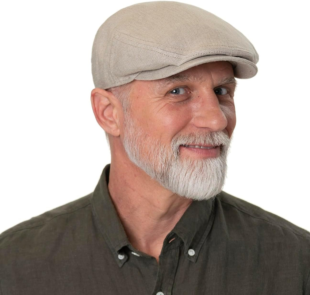 Stetson Kent New Sustainable Leinen Flatcap - Einfarbige Mütze - Klassische Schiebermütze - Unifarbe