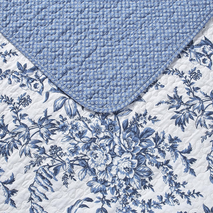 Laura Ashley Bedford Wendebettwäsche Baumwolle Twin blau, Twin
