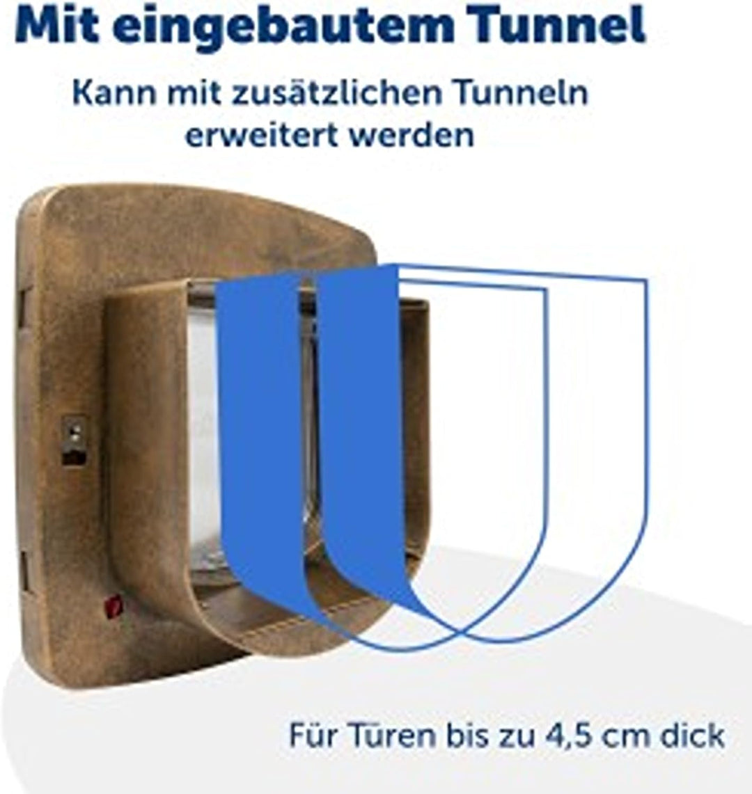 PetSafe Staywell Magnetische Katzenklappe Deluxe, Magnet-Schlüssel gibt nur Ihrer Katze Zugang - häl