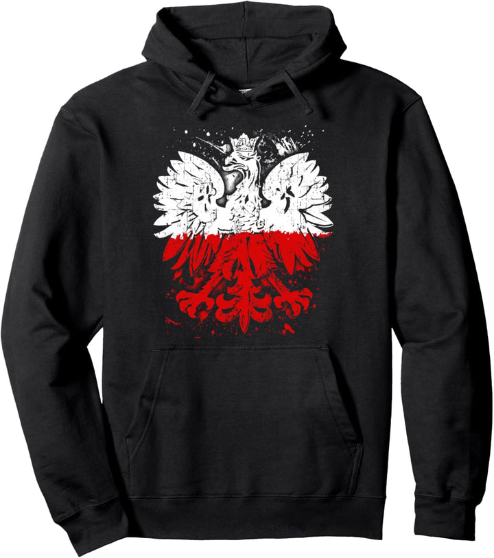 Polish Heritage Polish Eagle Polish Flag Polska Poland Pullover Hoodie