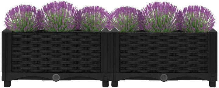 vidaXL Hochbeet Pflanzkasten Blumenkasten Gemüsebeet Pflanzbeet Blumenbeet Frühbeet Gartenbeet Pflan