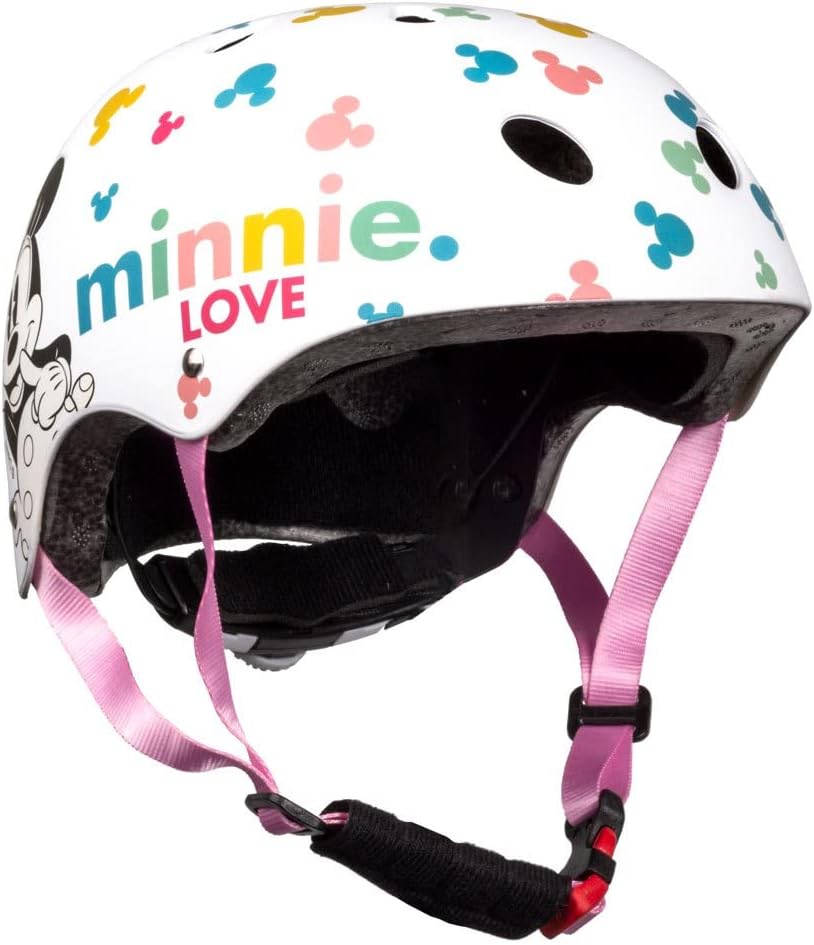 Seven Polska Mädchen Minnie Mouse Skaterhelm, weiss, M