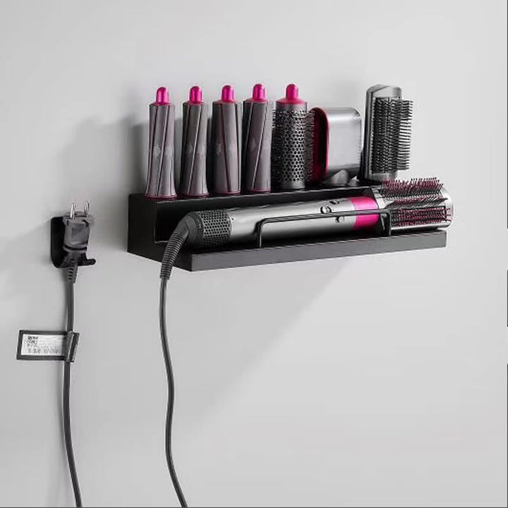 Wandhalterung Curling Halter Organizer Stand Lagerregal für Dyson Airwrap, Edelstahl ohne Stanzen Au