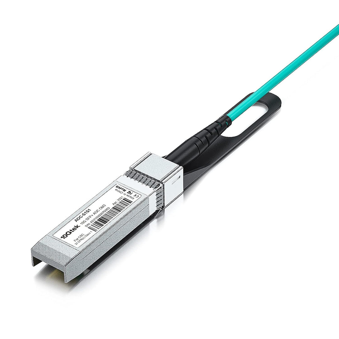 10Gtek für Intel 10GbE SFP+ AOC Kabel 1-Meter, 10GBASE Active Optical SFP+ OM3 MMF Cable for Intel 1