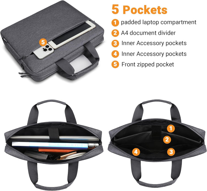 TECOOL 17,3 Zoll Laptoptasche Schultertasche für 17-17,3 Zoll Lenovo Acer ASUS Dell HP Samsung Lapto