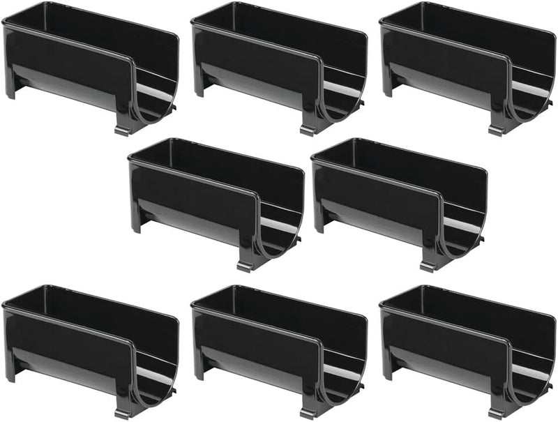 mDesign 8er-Set modernes Weinflaschenregal – stapelbares Flaschenregal für Wasserflaschen und Trinkf