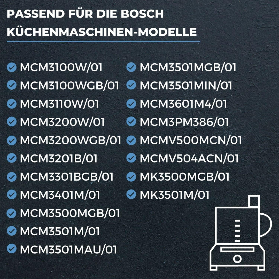 LICHTBLAU Träger Werkzeughalter grau Bosch Küchenmaschine I Ersatz Träger passend für Bosch MCM3100W