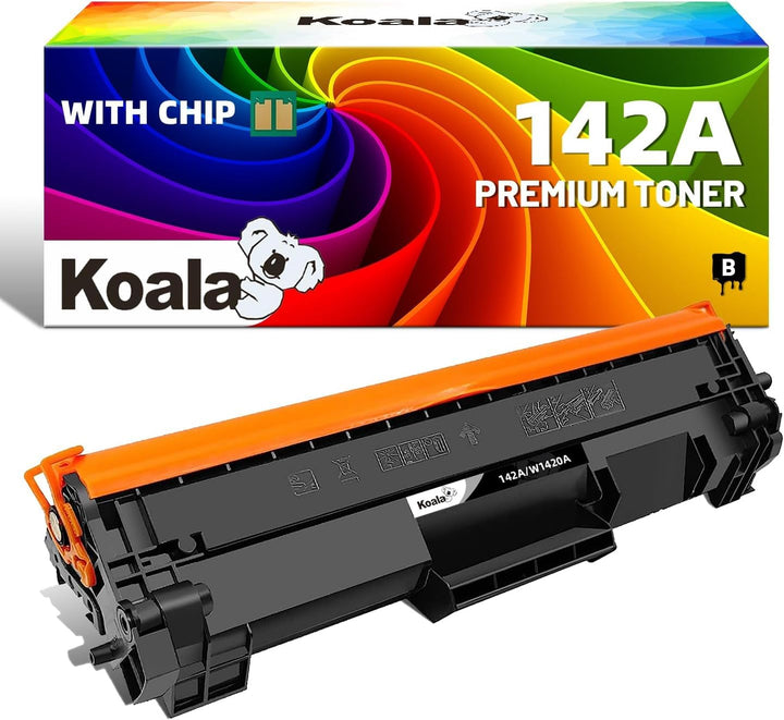 Koala 142A 142X Toner (mit Chip) kompatibel mit HP Toner 142A W1420A W1420X Schwarz für HP LaserJet