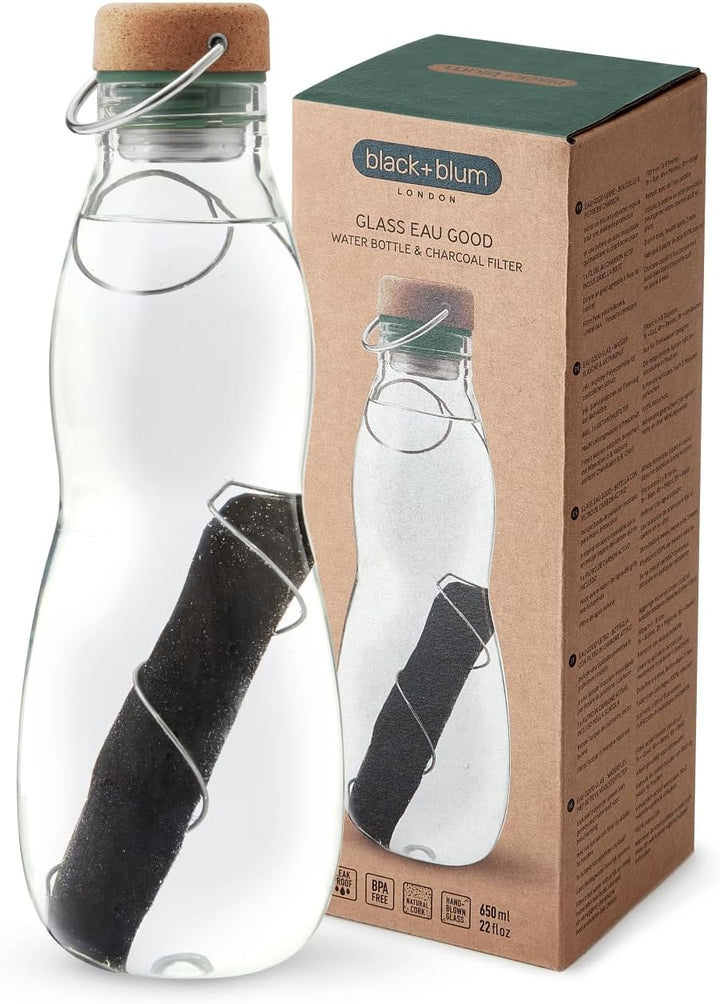 black+blum Eau Good Glas (optimiertes Design), olive, 650 ml 650 ML Olive, 650 ML Olive