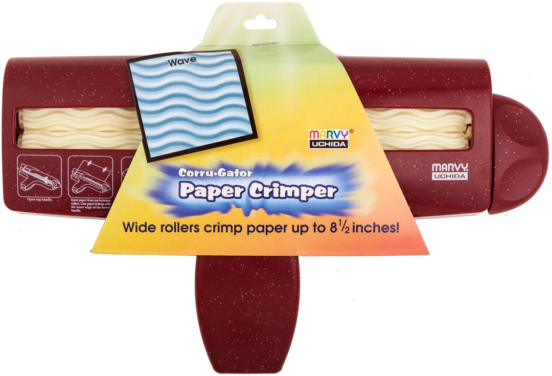 Uchida Corru-Gator Papierschneidemaschine, 21,6 cm, gewellt, Blau 8-1/2-Inch, 8-1/2-Inch