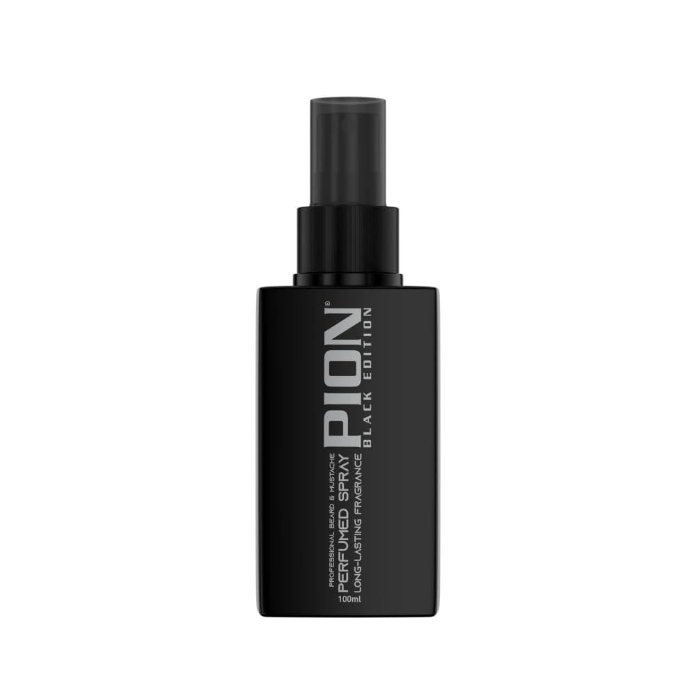 PION Black Edition Parfümspray für Bart & schnurrbart – maskuliner duft und pflege in einer flasche