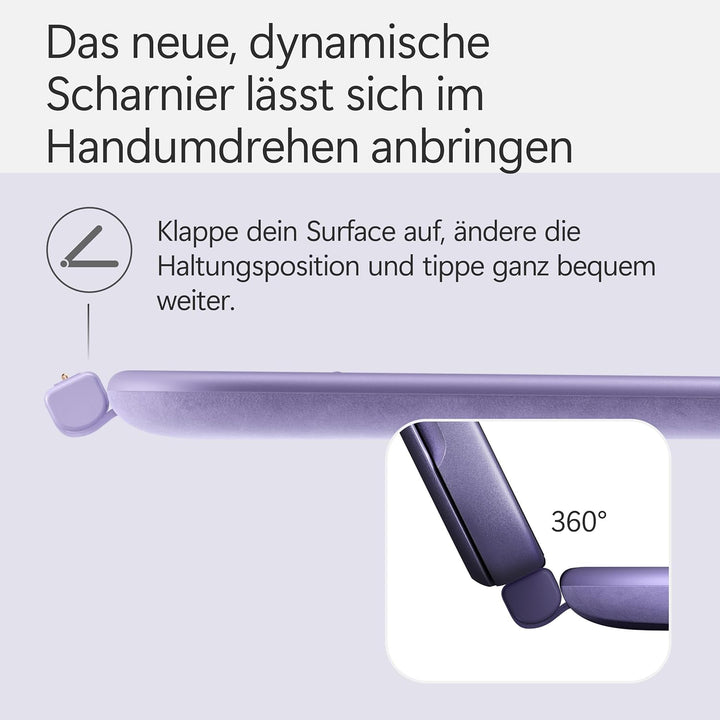 Microsoft Surface Pro 12" Keyboard | kompatibel mit Surface Pro 12" | QWERTZ | Violett Keyboard Viol