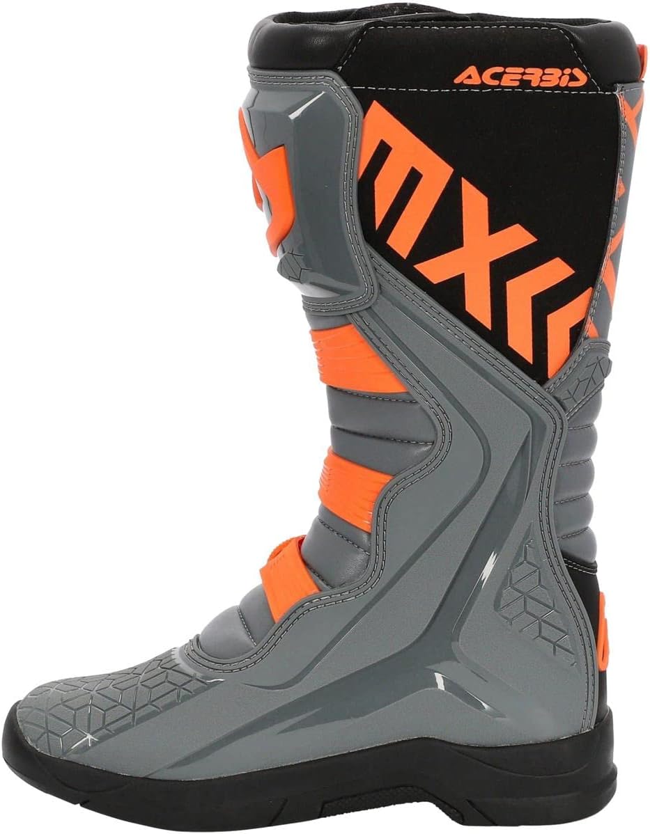 Acerbis - X-Team-Stiefel, STIVALI für Herren 42 EU Grau Orange, 42 EU Grau Orange