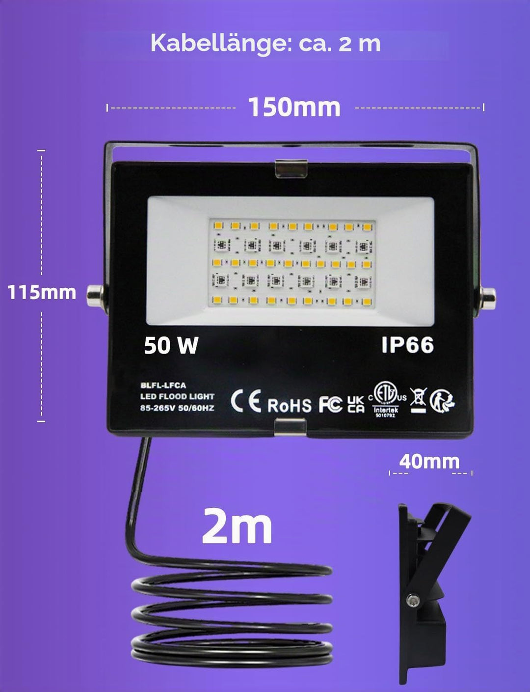 HEKEE Led Strahler Aussen, Farbwechsel, DIY-Blitzmodus, RGB Led Fluter 12 Farben, Timer, Fernbedienu