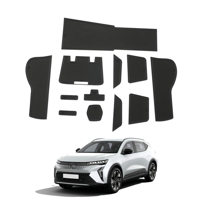 SHAOHAO kompatibel mit Renault Scenic E-tech Electric 2024 2025 Gummimatten, Mittelkonsole Antirutsc