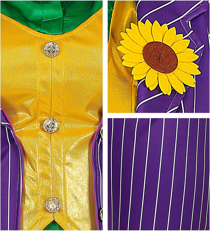 "EVIL CLOWN" (jacket with shirt and vest, pants, gloves) - (XS), XS