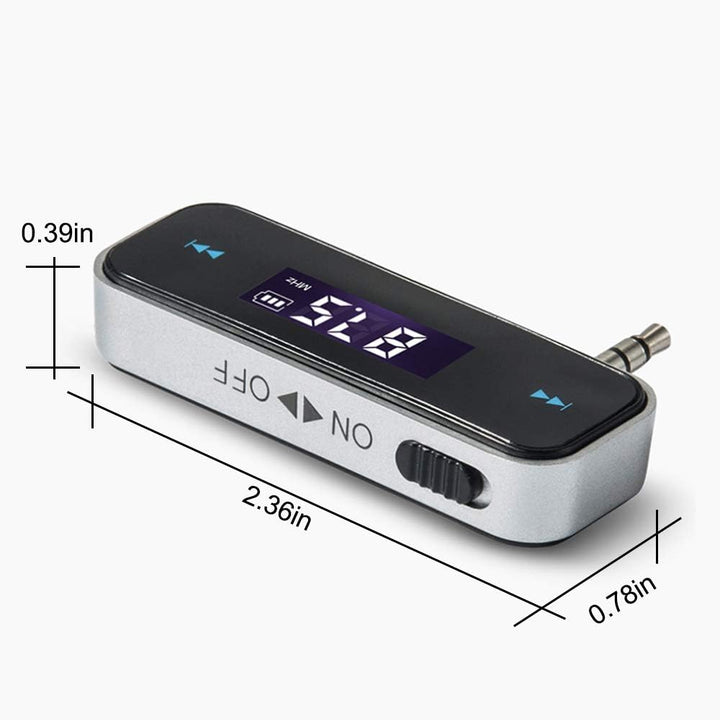 Mini Drahtlos FM Transmitter Sender UKW Handy Wireless Auto AUX-Adapter mit Integriertem Aux Port Au