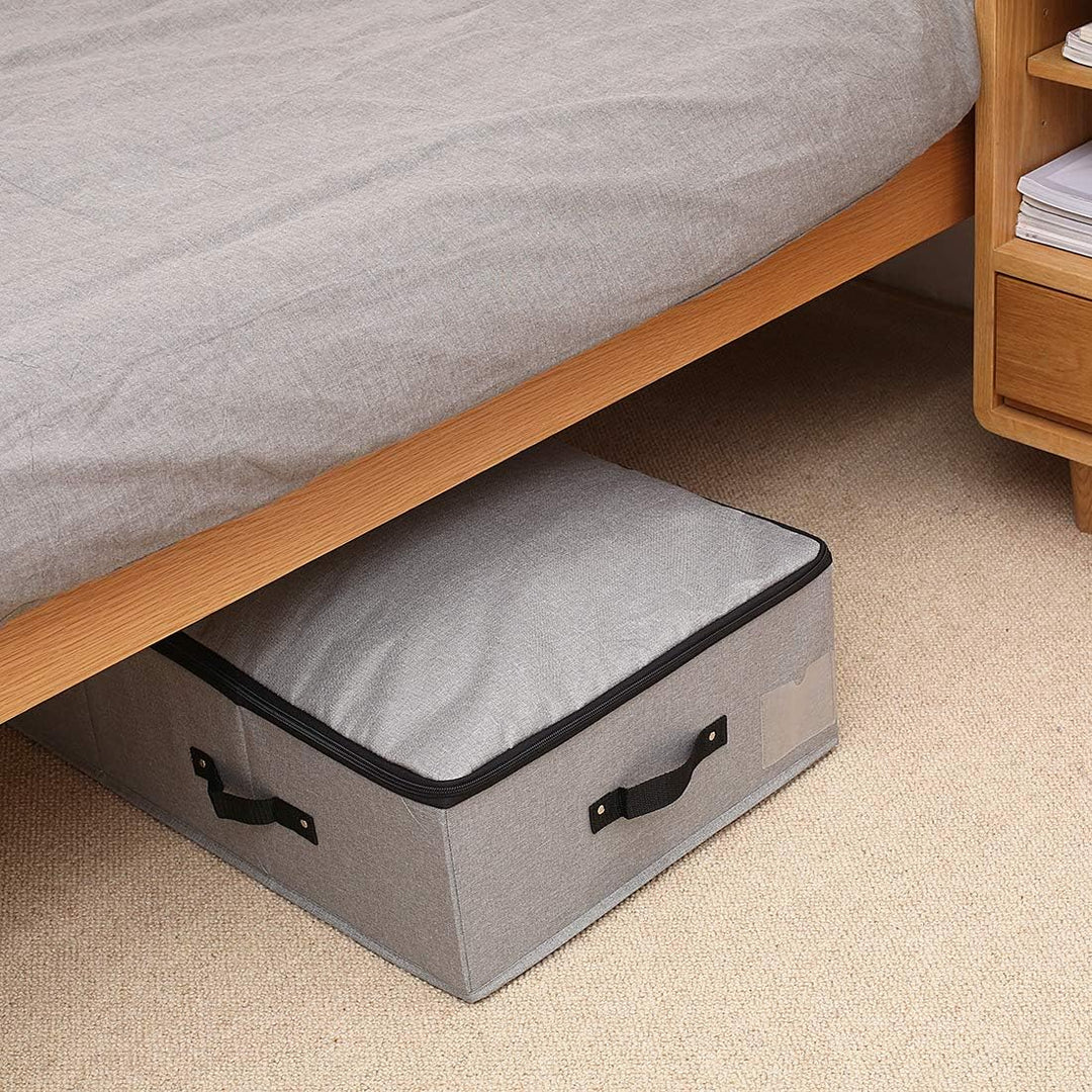 iwill CREATE PRO Grosse, robuste Unterbett-Aufbewahrungsbox mit Reissverschluss Deckel, starre, robu