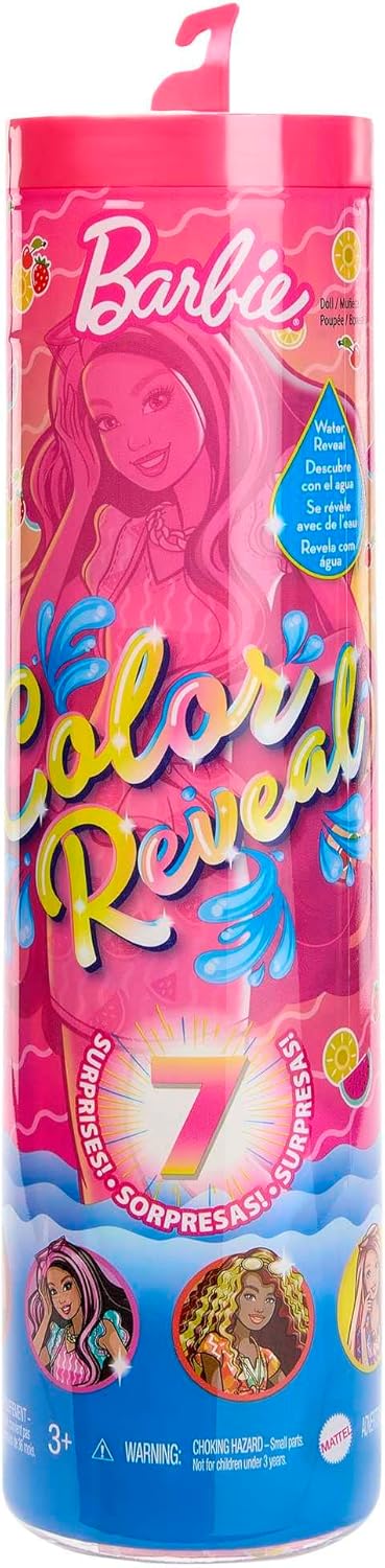 Barbie Colour Reveal, Color Reveal blonden und roten Haaren, 7 Überraschungen, Farbwechsel der Sweet