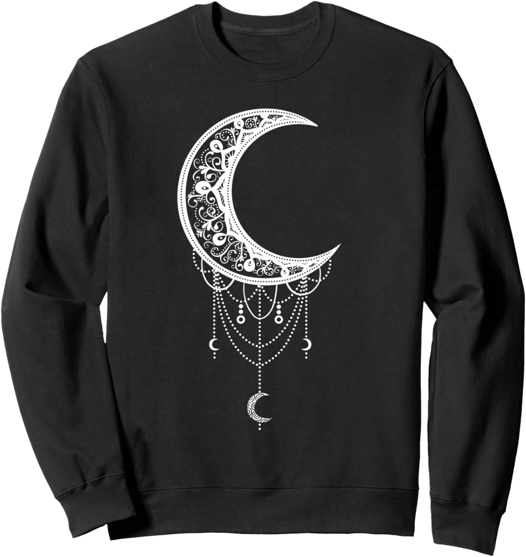 Occult Satan Moon Gothic - Mond, Hexe, Goth Sweatshirt