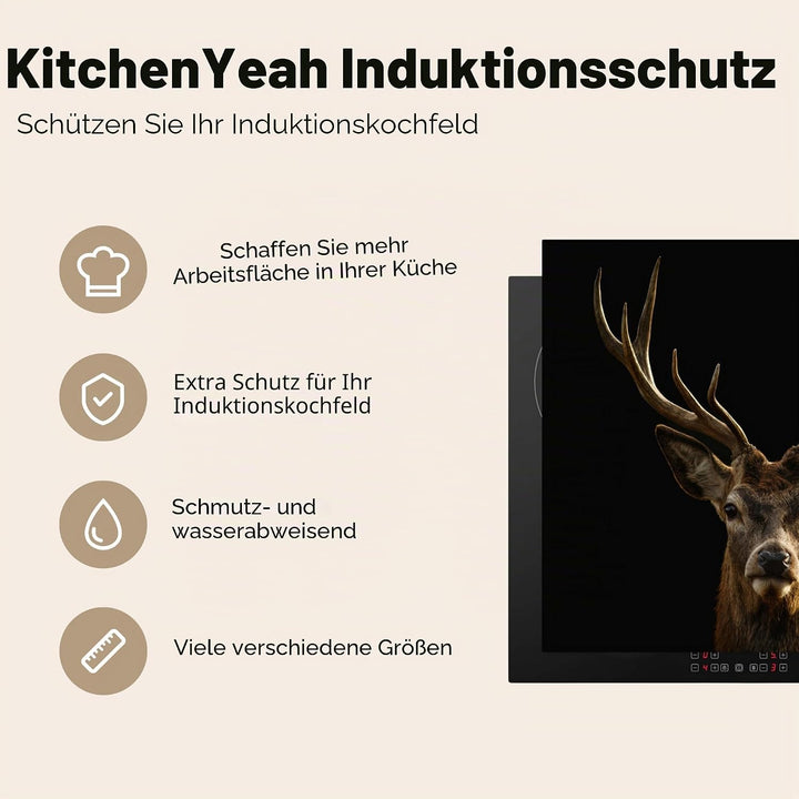 Herdabdeckplatte Einteilig Küche Herdabdeckung Induktionsfeld Ceranfeld Herdabdeckplatten Vinyl Matt