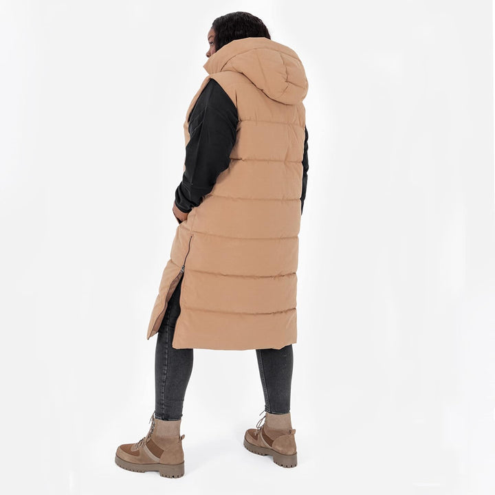 Lovedrobe Women's Gilet Ladies Hooded Body Warmer Sleeveless Jacket Quilted Winter Coat Padded Longl