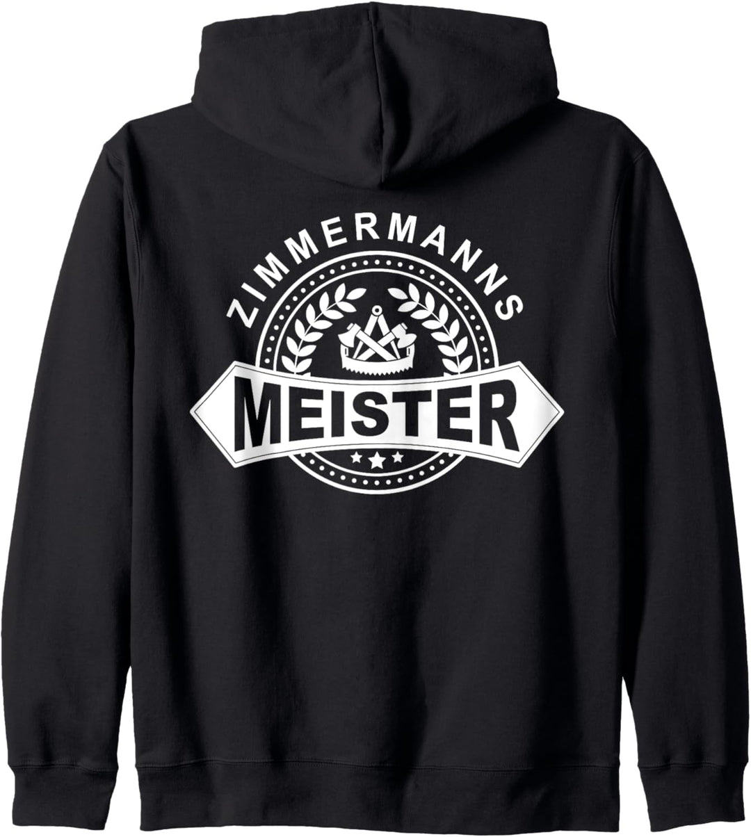 Zimmermann Meister mit traditionellem Zunftwappen Kapuzenjacke