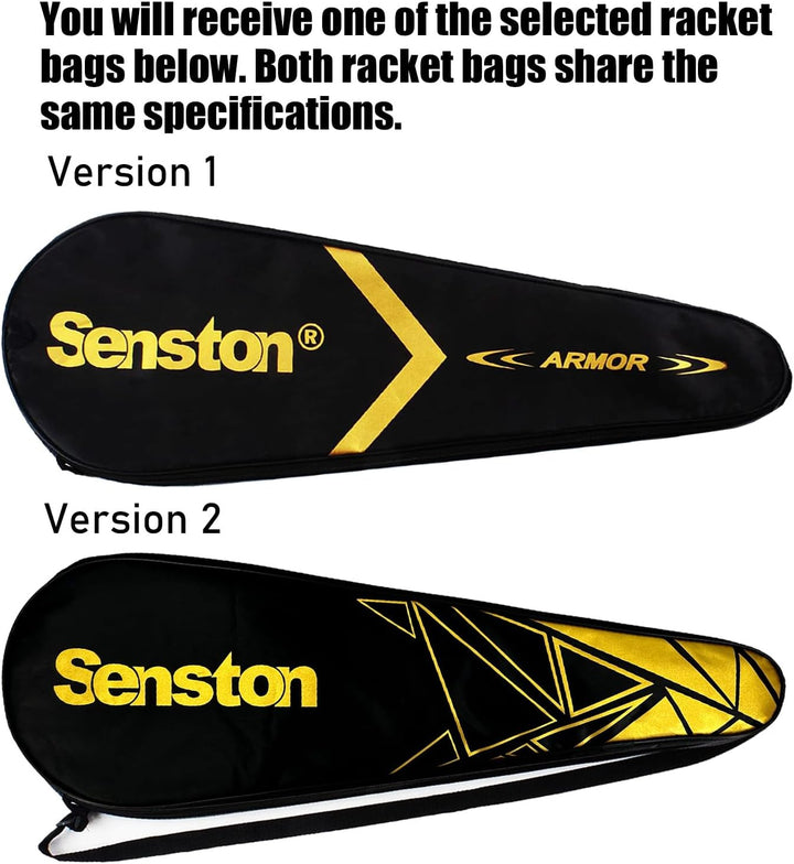 Senston Graphit Badminton Set Carbon Profi Badmintonschläger Leichtgewicht Badminton Schläger Federb