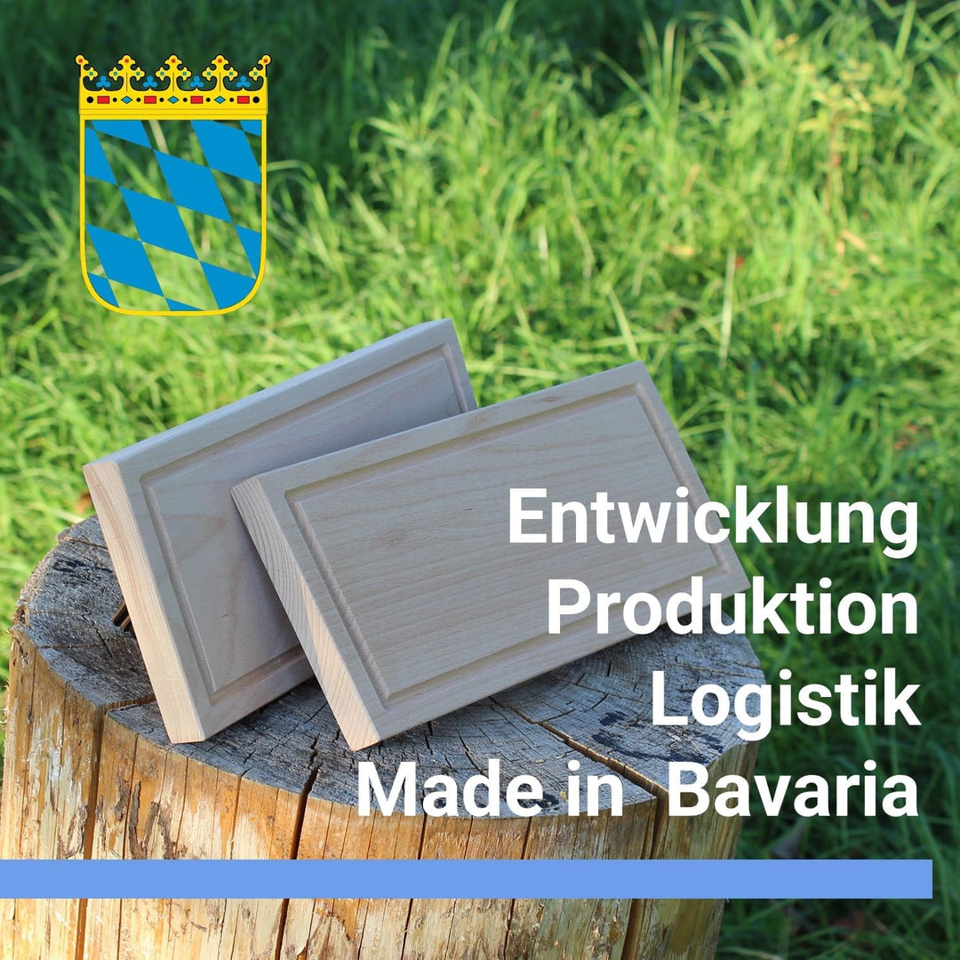SCHILLING Fischgrilltechnik Grillbrett, Räucherbrett, 45x14x2 cm, Buche, Abtropfrinne, für jedes Gri