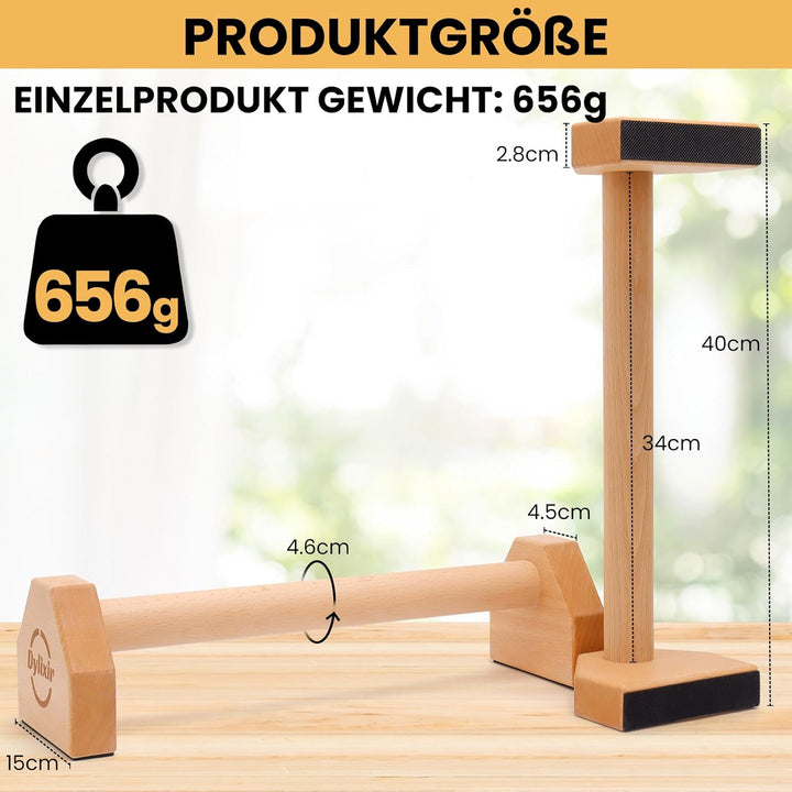 Liegestützgriffe 2 Push Up Bars Holz Parallettes gelenkschonende Liegestützgriffe Calisthenics Equip