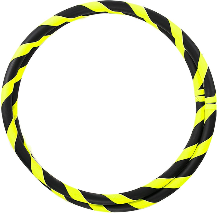 Faltbarer Anfänger Hula Hoop Reifen, Ø90/95/100/105cm Ø105cm Neon-Gelb, Ø105cm Neon-Gelb