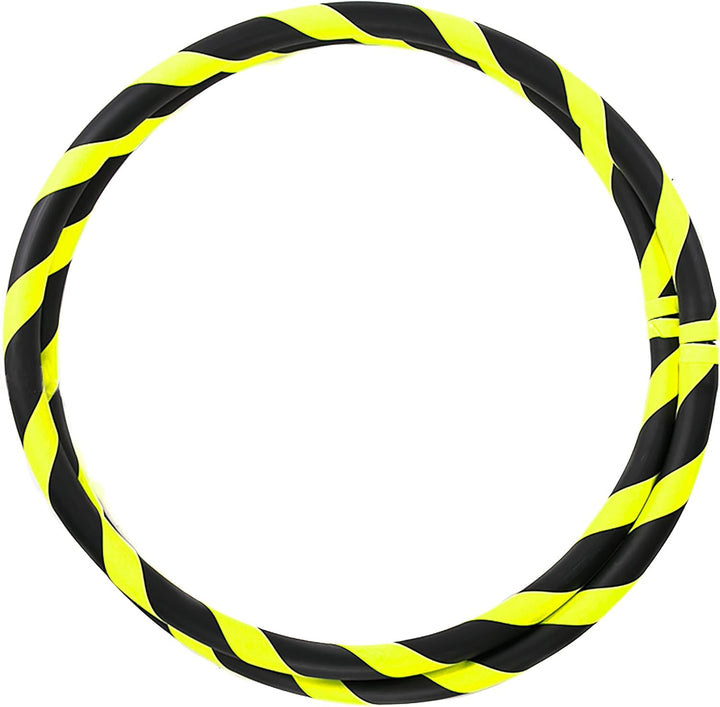 Faltbarer Anfänger Hula Hoop Reifen, Ø90/95/100/105cm Ø105cm Neon-Gelb, Ø105cm Neon-Gelb