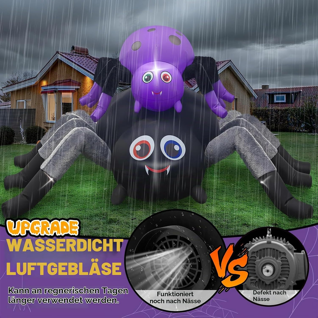 Kalolary 10Ft Halloween Aufblasbar Dekoration | Halloween Deko Aufblasbarer Riesiger Baum Kürbis Gei