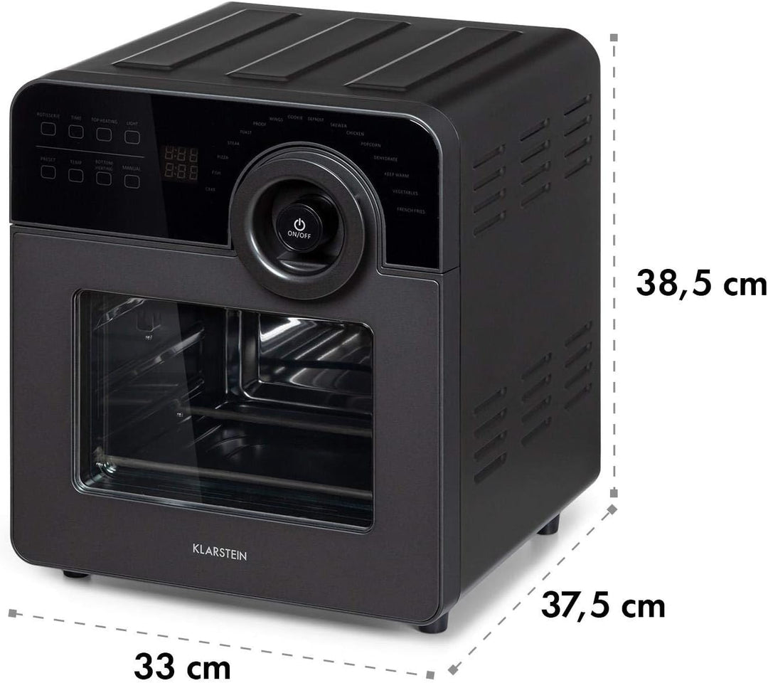 Klarstein AeroVital Cube Chef Heissluftfritteuse - 1700 W Heissluftfriteuse, Airfryer mit Touchscree