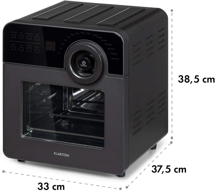 Klarstein AeroVital Cube Chef Heissluftfritteuse - 1700 W Heissluftfriteuse, Airfryer mit Touchscree