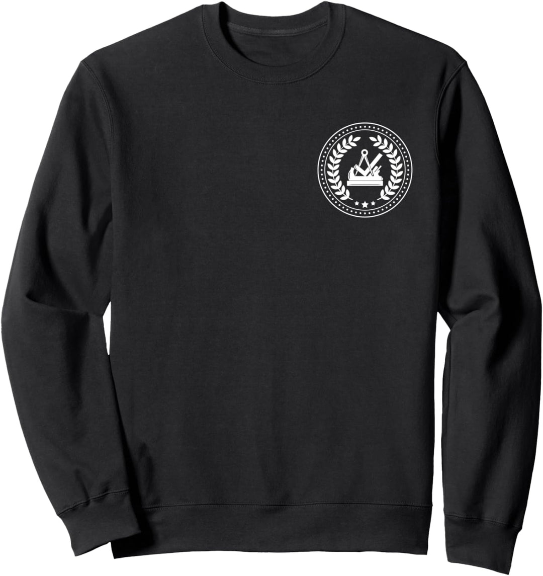 Tischler & Schreiner Zeichen mit Lorbeerkranz auf Brust Sweatshirt