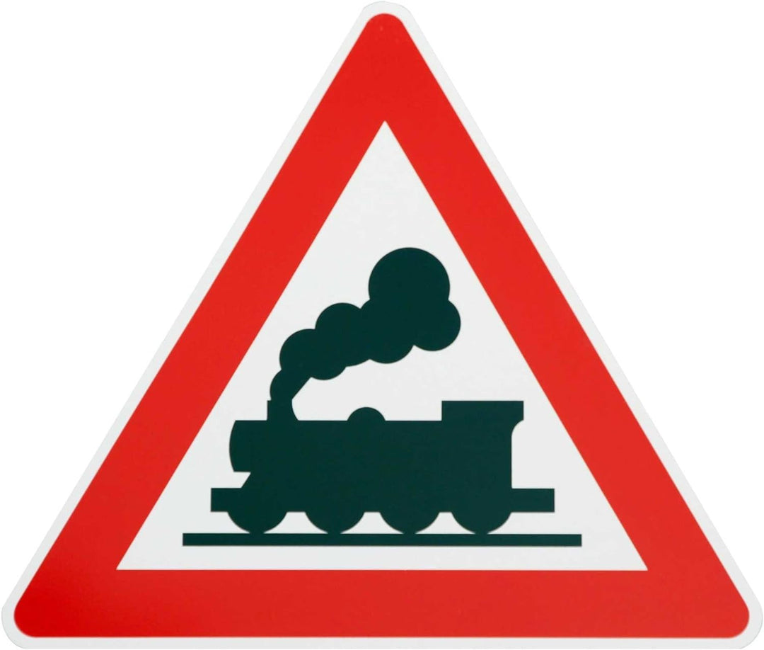 ORIGINAL Verkehrsschild Achtung Bahnübergang Nr. 151 DAMPFLOK * alte Ausführung * Schild Lokomotive