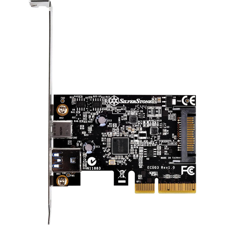 SilverStone SST-ECU03 - SST-ECU03 - PCI-E Erweiterungskarte 1x USB 3.1 Typ C, 1x USB 3.1 Typ A, 10Gb