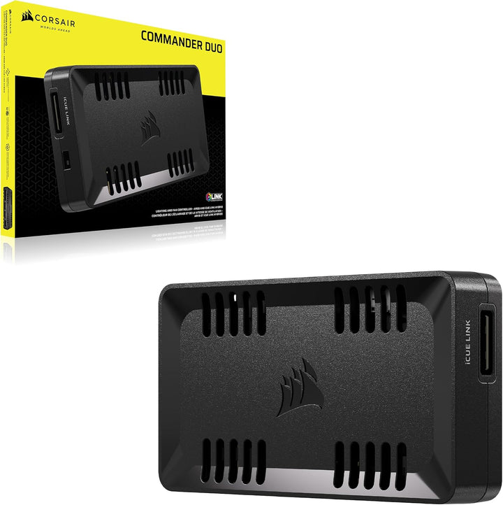 Corsair Commander Duo iCUE LINK RGB Beleuchtungs- und Lüftersteuerung – Steuerung von 12 Verketteten