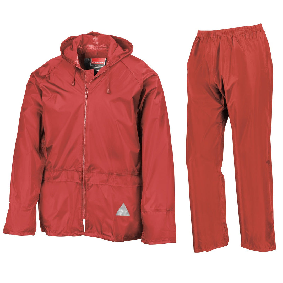 Result Herren Regenanzug Weatherguard Regen-Anzug Colore: Rosso XL, Colore: Rosso XL