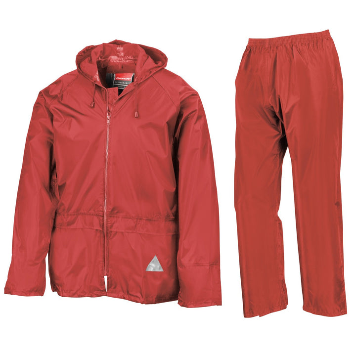 Result Herren Regenanzug Weatherguard Regen-Anzug Colore: Rosso XL, Colore: Rosso XL