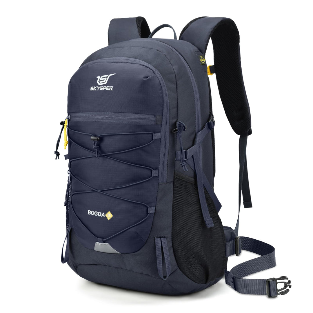 SKYSPER Wanderrucksack 25L, Klein Rucksack mit Rückenbelüftung aus atmungsaktivem 3D Air Mesh Tagesr