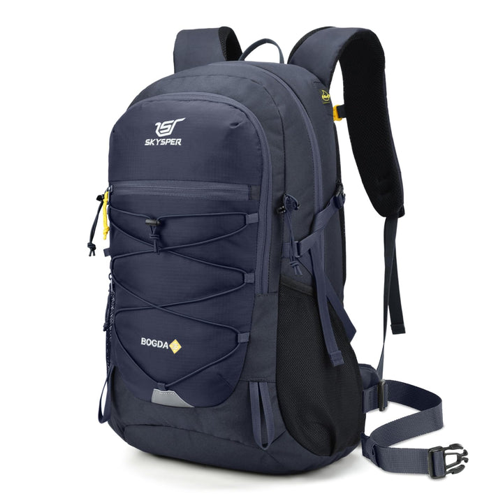 SKYSPER Wanderrucksack 25L, Klein Rucksack mit Rückenbelüftung aus atmungsaktivem 3D Air Mesh Tagesr