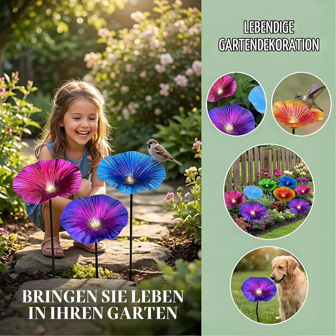 Regenfänger Gartenstecker Rost, Insektentränke Garten, Rostdeko GartendekoMetall Gartendeko für Drau