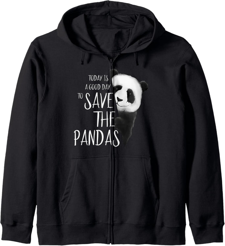 Ein guter Tag Pandas zu retten Tierschutz Pandabären Panda Kapuzenjacke