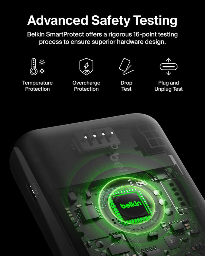 Belkin BOOSTCHARGE Plus 10K tragbares Ladegerät und Powerbank (10.000 mAh mit integriertem Lightning