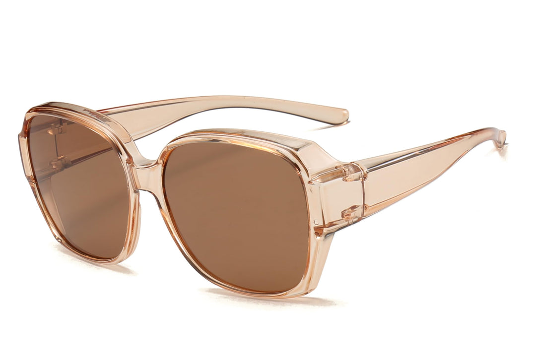 Polarisiert Sonnenbrille Über Normale Brille - Überzieh Sonnenbrille Damen mit UV400 Sonnenüberbrill