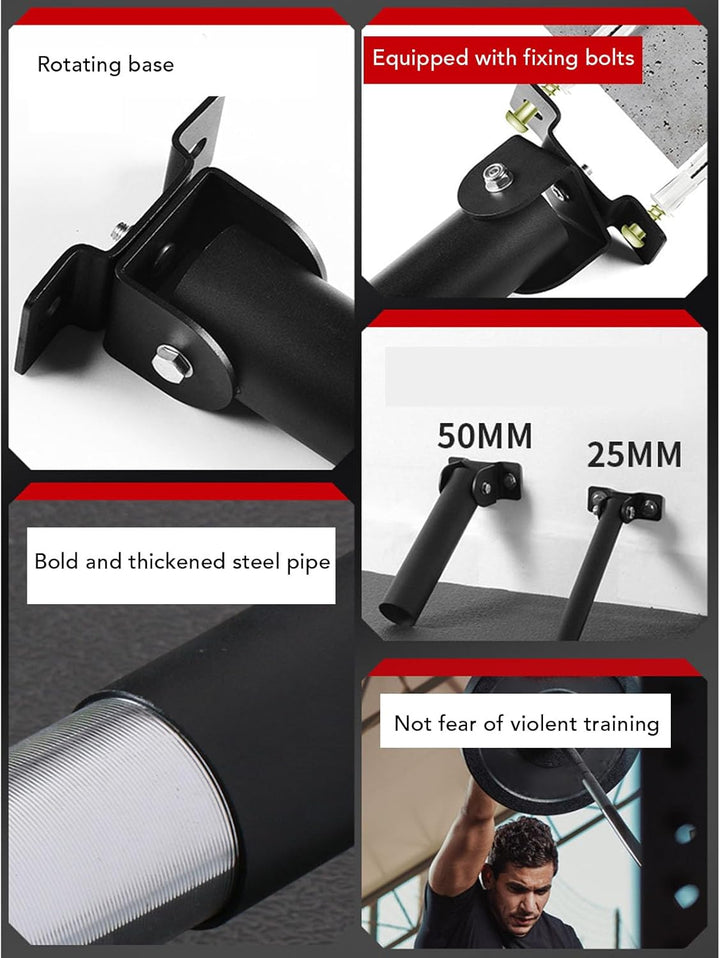 Keenso Wall Mount Post Landmine Anhang, 360 -Grad -Rotation T -Stange -Reihen -Plattform -Befestigun